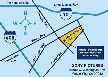Sony Pictures Studios Map Studio Tour Directions
