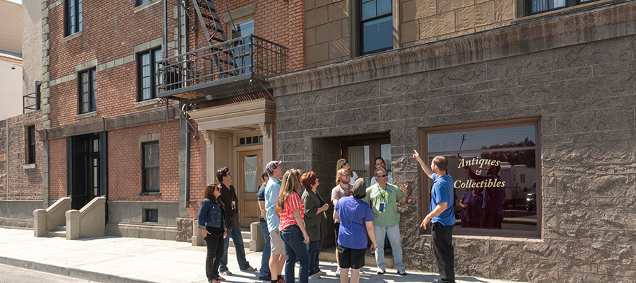 Check out Sony Pictures New York Street Facade