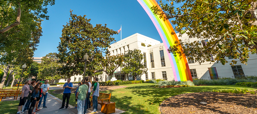 Marvel at Sony Pictures Studios 94-foot tall Rainbow